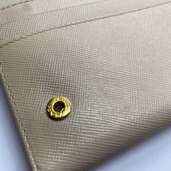 Authentic Prada Milano Beige Leather Long Designer Wallet - Picture 15 of 16